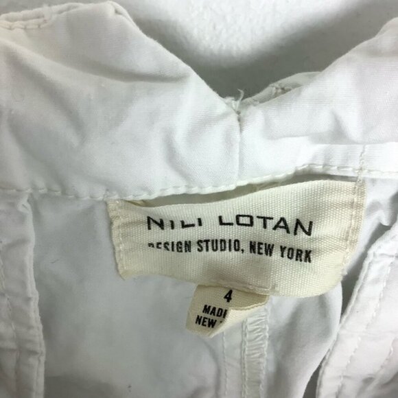 NILI LOTAN WIDE LEG LOW WAIST WHITE PANTS NWT 4 - Picture 10 of 12